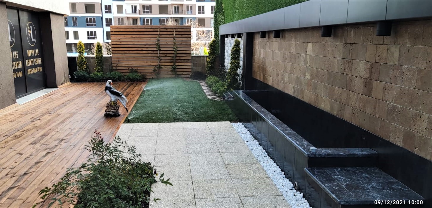 KURTKOY YENISEHIR GUZELLIK MERKEZI PEYZAJ UYGULAMA